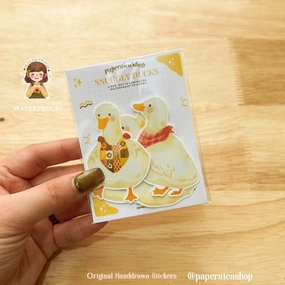 Paperaicashop Cute Snuggly Ducks Sticker Pack automatic earthy