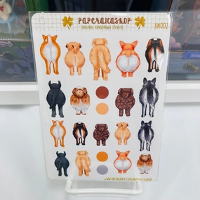 economical fiber Paperaicashop Dog Butts Planner Sticker