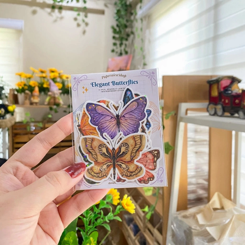 automatic Paperaicashop Elegant Butterflies Sticker Pack
