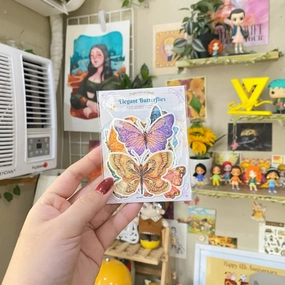 Paperaicashop Elegant Butterflies Sticker Pack vivid ergonomic