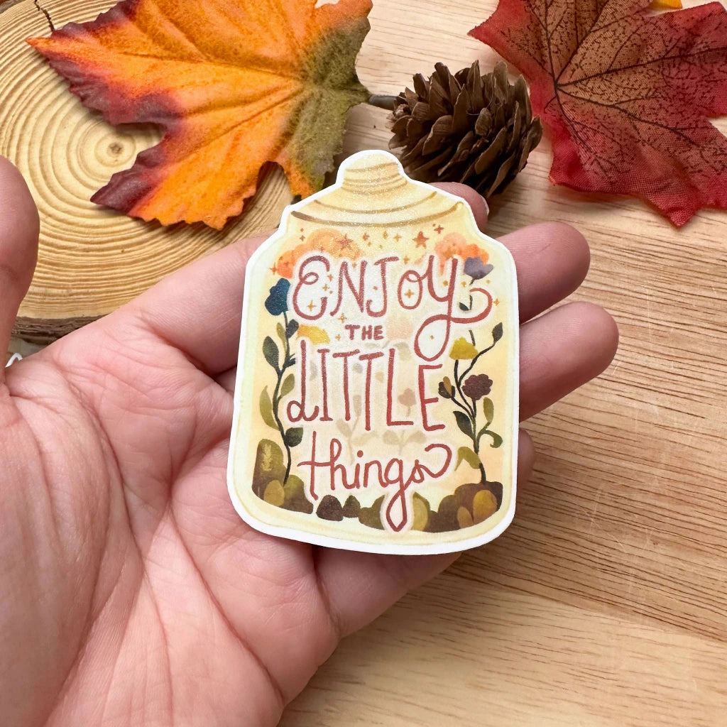 cool portable Paperaicashop Enjoy The Little Things Vinyl Sticker