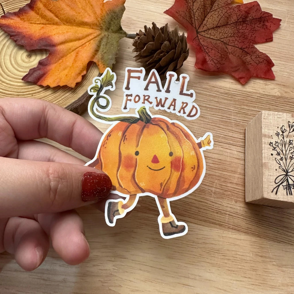 Paperaicashop Fail Forward Vinyl Sticker daily springloaded