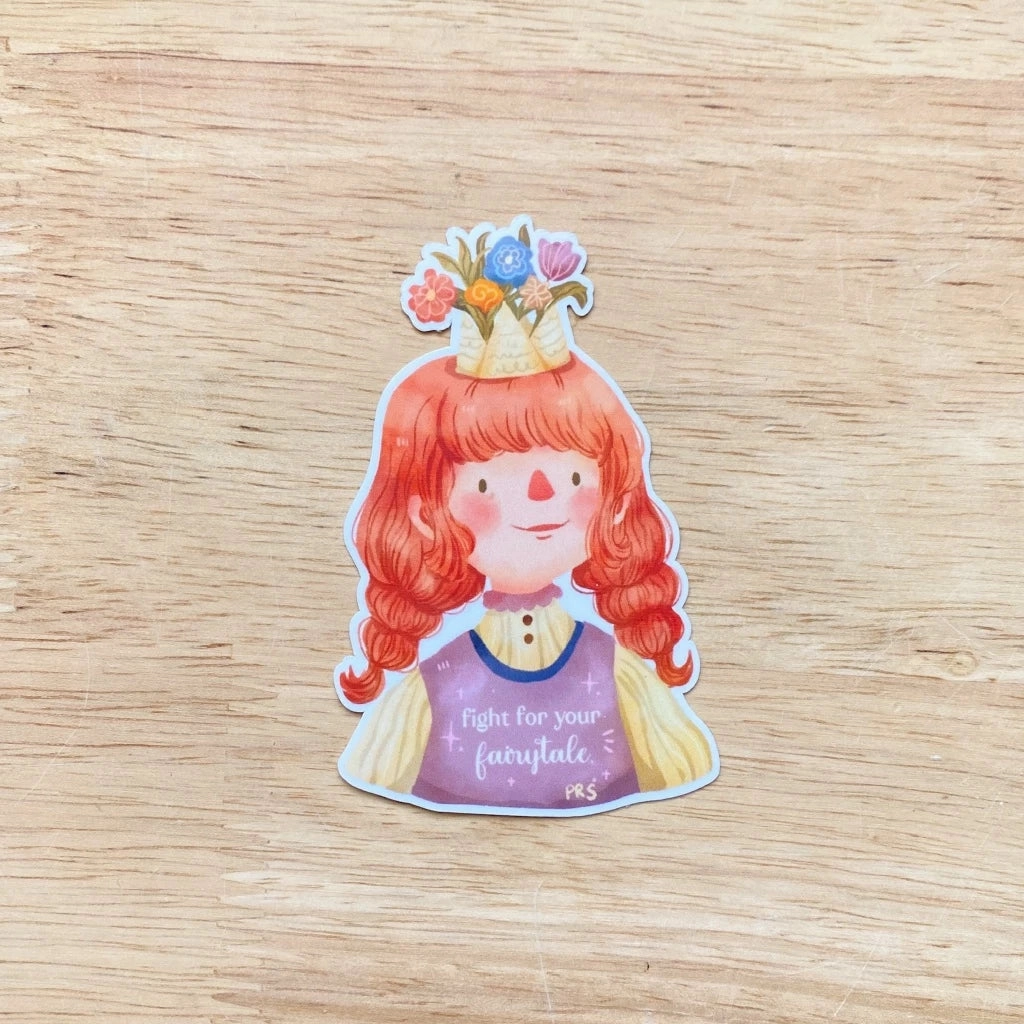 Paperaicashop Fight For Your Fairytale Vinyl Sticker trendy