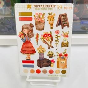 nonslip antislip Paperaicashop Flower Shop Planner Sticker