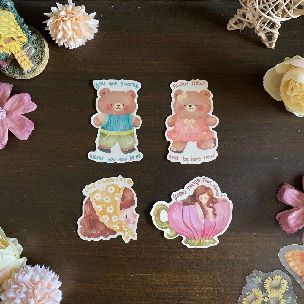 wrapped seasonal Paperaicashop Hopeful Spring Sticker Pack
