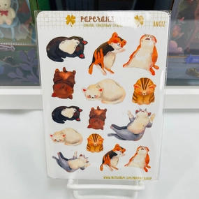 Paperaicashop Lazy Cats Planner Sticker shockproof wholesale