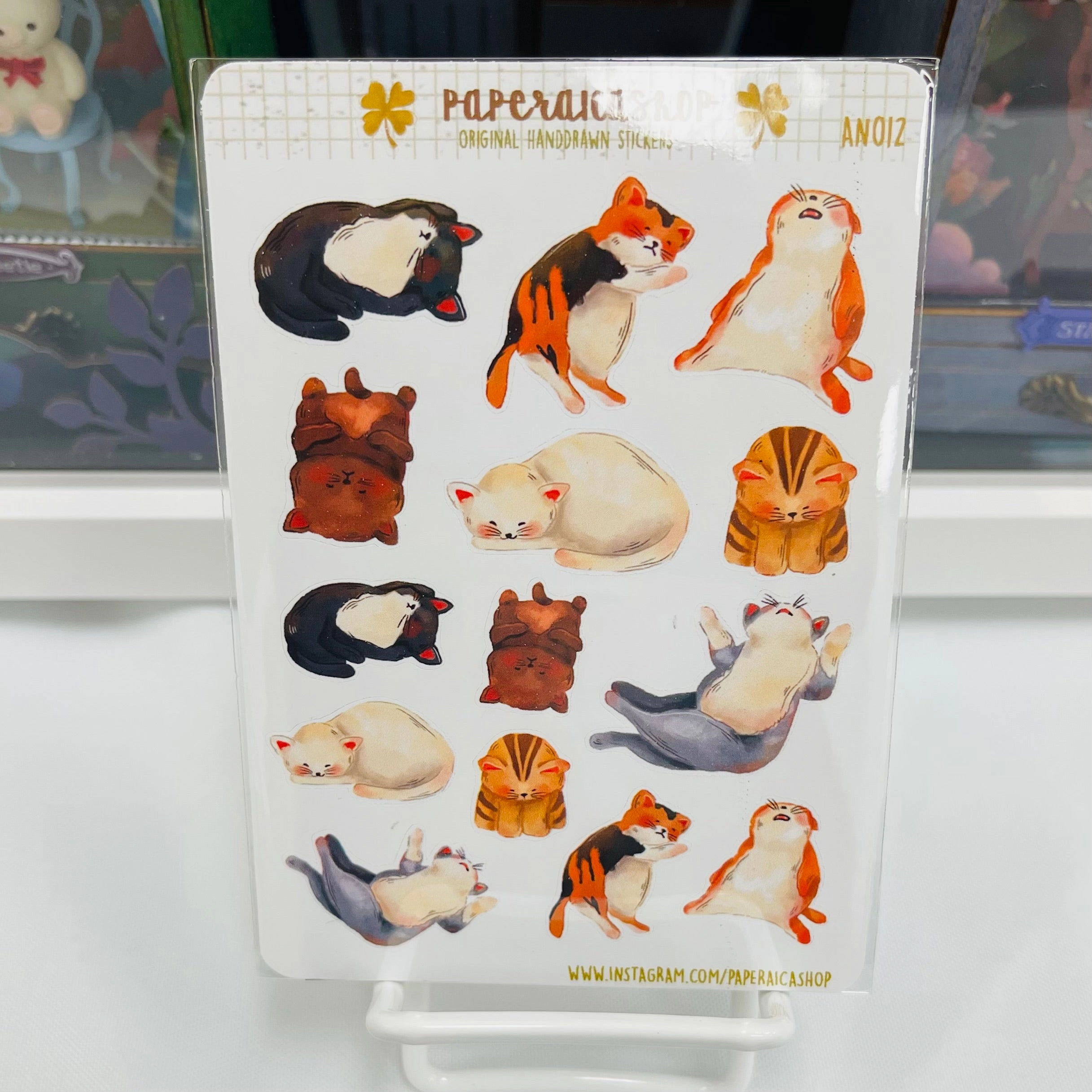 Paperaicashop Lazy Cats Planner Sticker shockproof wholesale