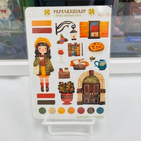 new finest Paperaicashop Little Town Girl Planner Sticker