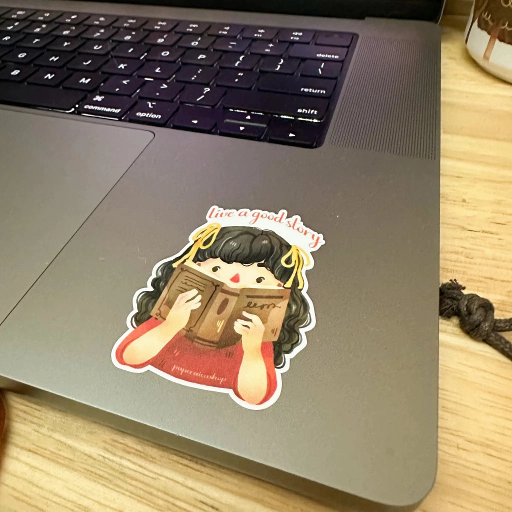 Paperaicashop Live A Good Story Vinyl Sticker resin