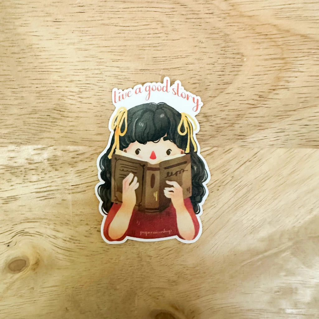 premium Paperaicashop Live A Good Story Vinyl Sticker