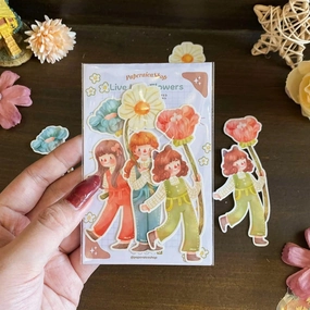 Paperaicashop Live Like Flowers Sticker Pack cool