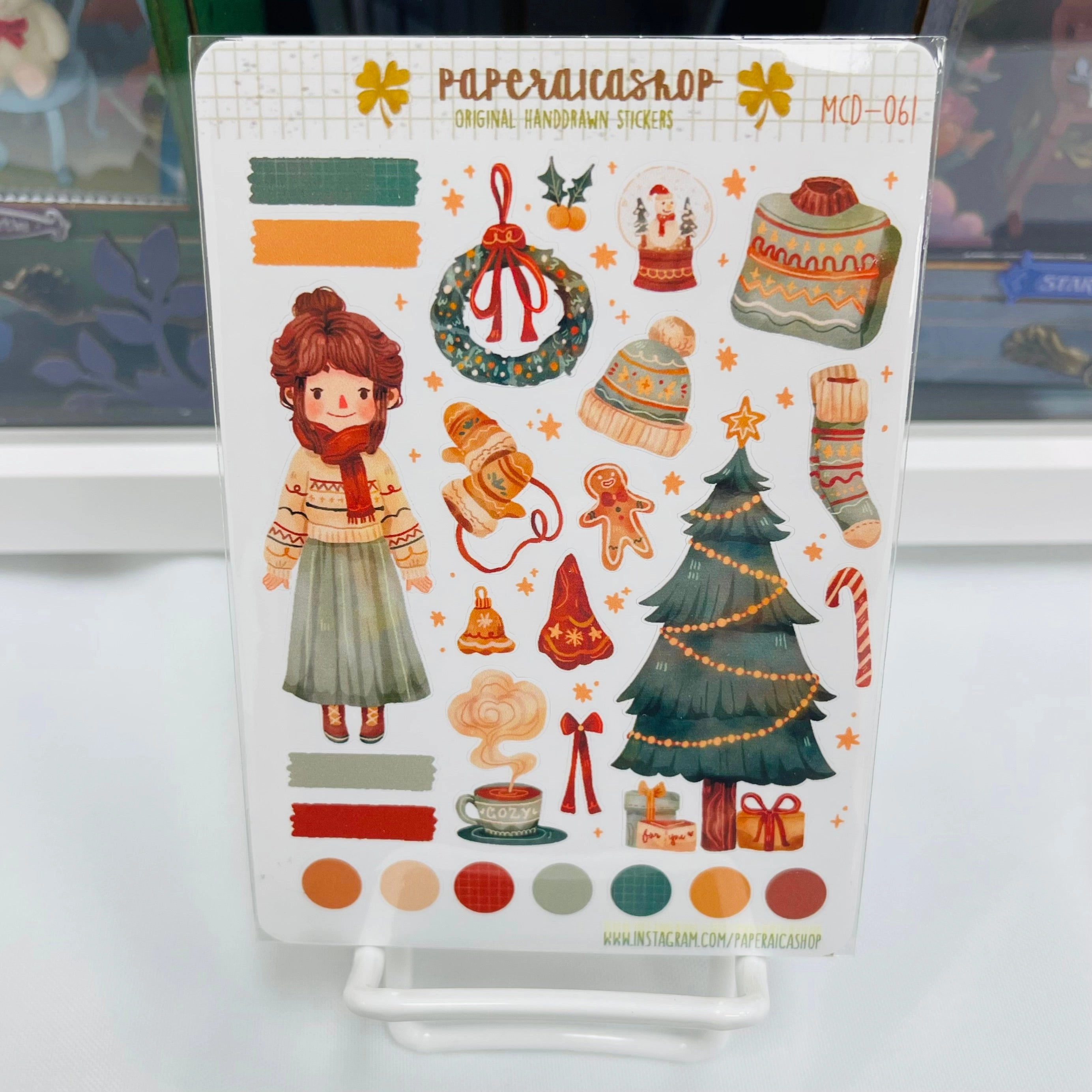 popular flat Paperaicashop Mellow Christmas Planner Sticker