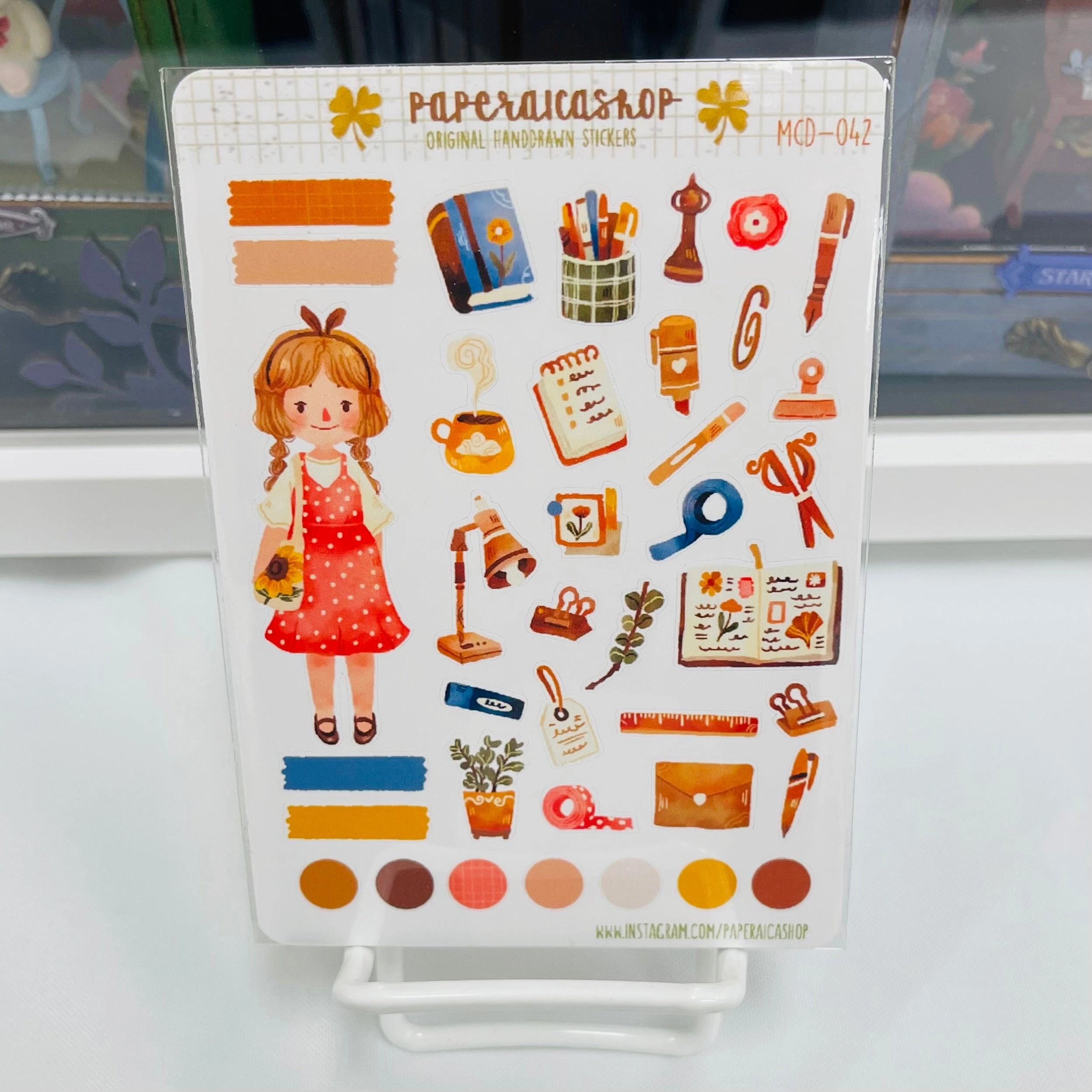 Paperaicashop Planner Girl Planner Sticker quickdry