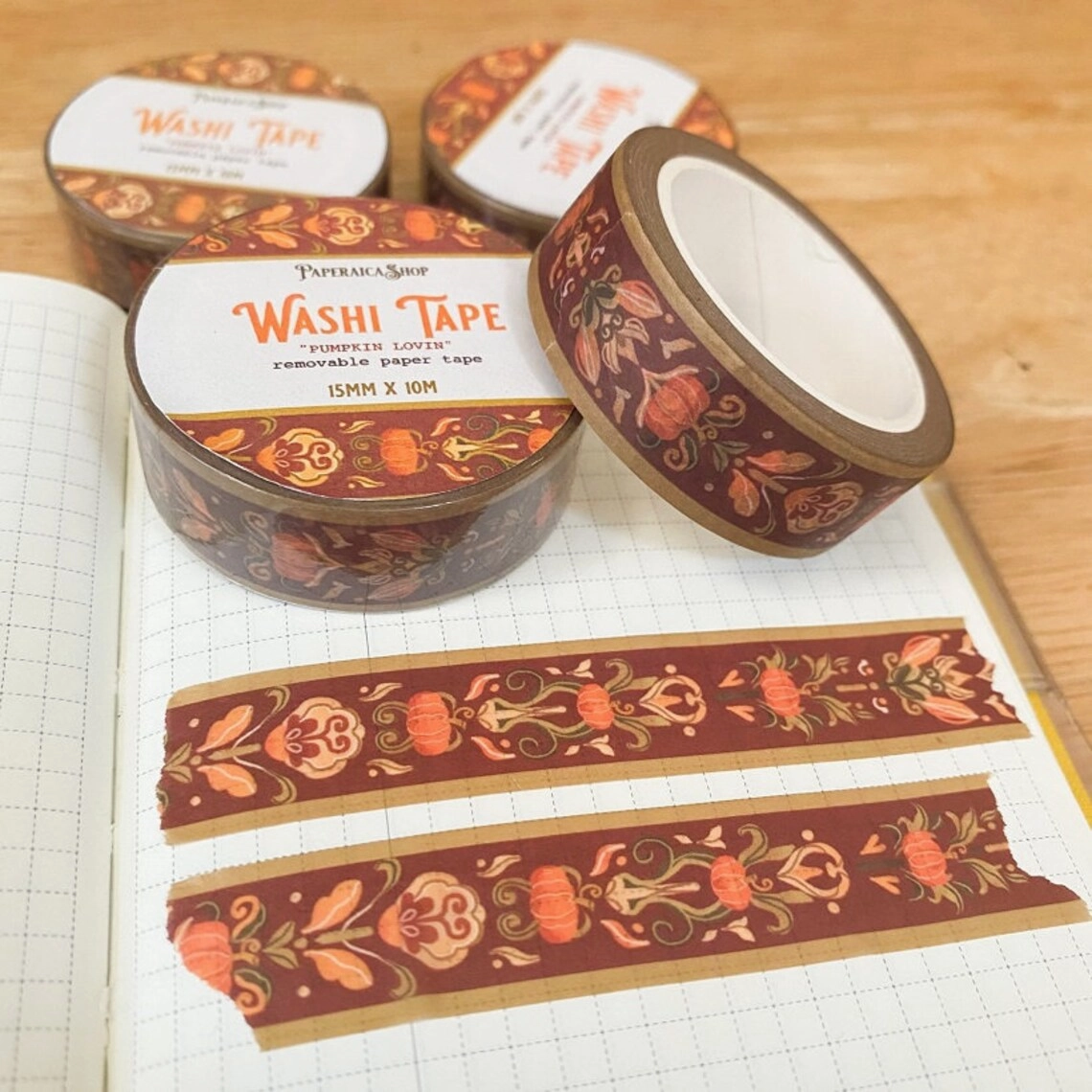 Paperaicashop Pumpkin Lovin' Washi Tape cotton
