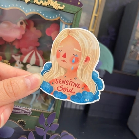trendy collectible Paperaicashop Sensitive Soul Vinyl Sticker
