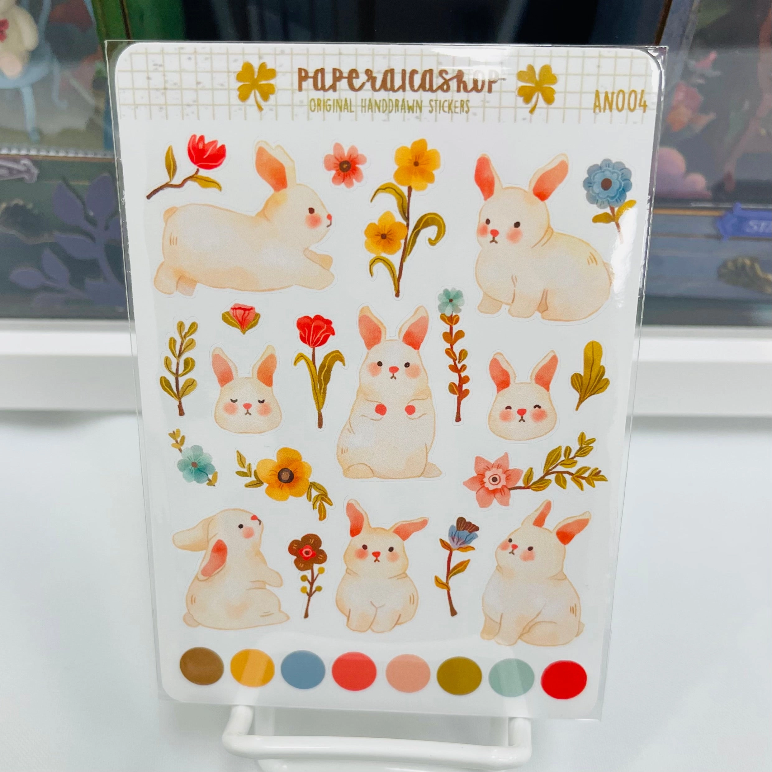 ergonomic Paperaicashop Spring Bunnies Planner Sticker