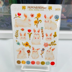 ergonomic Paperaicashop Spring Bunnies Planner Sticker
