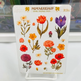 organic versatile Paperaicashop Spring Floral Planner Sticker