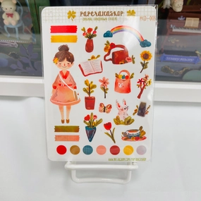 Paperaicashop Spring Girl Planner Sticker slim giant