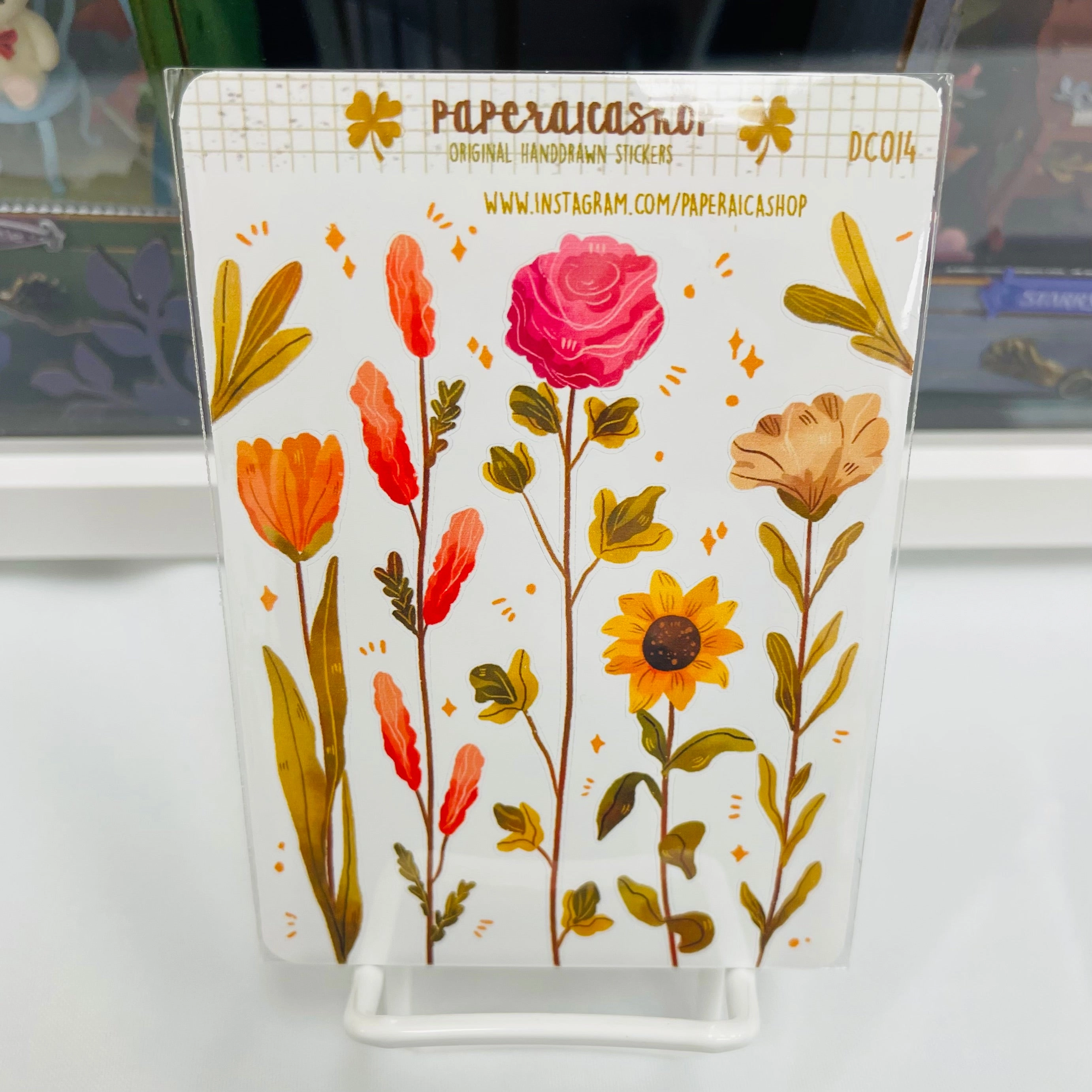 Paperaicashop Wild Flower Planner Sticker rubber trendy
