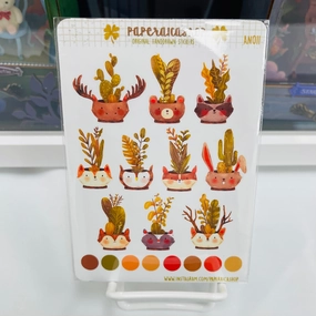 Paperaicashop Woodland Plants Planner Sticker magnetic