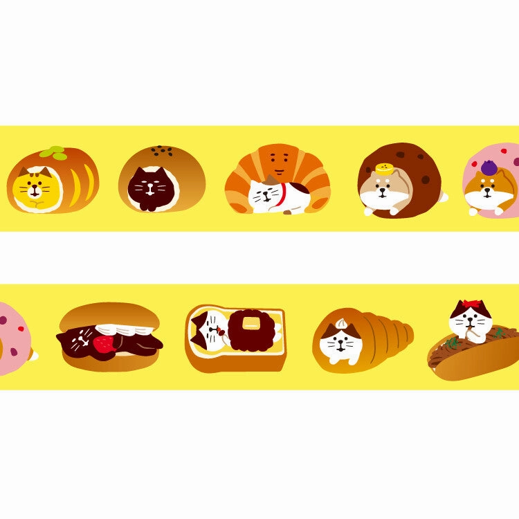 exclusive Papier Platz X Concombre Washi Tape - Bakery