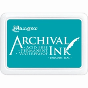 expandable wrapped Paradise Teal Archival Ink Pad #0