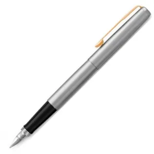 sturdy Parker Jotter Stainless Steel Gold Trim Fountain Pen