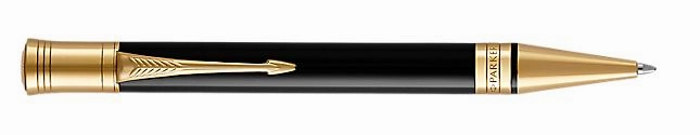 thin Parker Duofold Classic Black Gt Ballpoint Pen