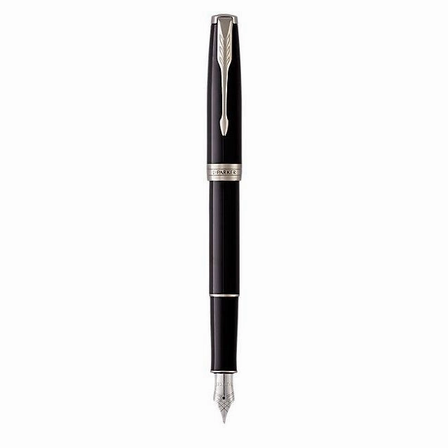 Parker Sonnet Black Lacquer Ct Fountain Pen warm