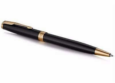 Parker Sonnet Black Lacquer Gt Ballpoint Pen refillable