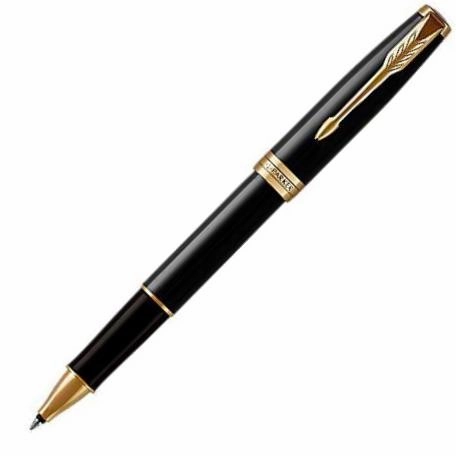 trendy Parker Sonnet Black Lacquer Gt Rollerball Pen
