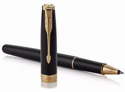loose Parker Sonnet Black Lacquer Gt Rollerball Pen