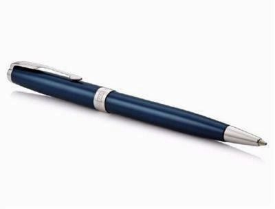 refined vivid Parker Sonnet Blue Ct Ballpoint Pen