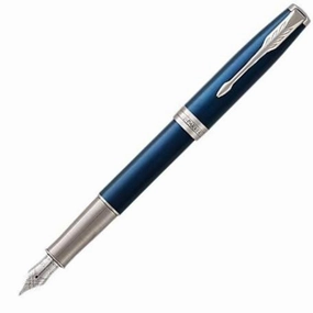 Parker Sonnet Blue Ct Fountain Pen shiny