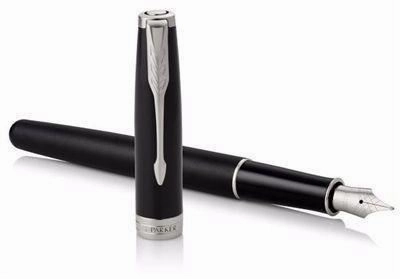 budget new Parker Sonnet Matte Black Ct Fountain Pen