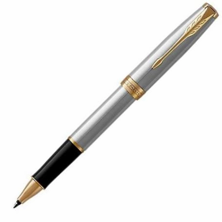 Parker Sonnet Stainless Steel Gt Rollerball Pen refined metallic