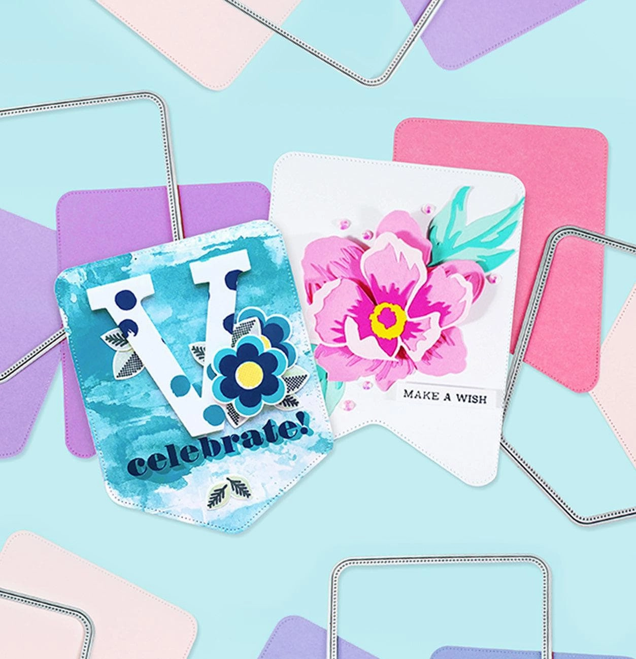 Party Banner & Pocket Banner Die Bundle mini wholesale