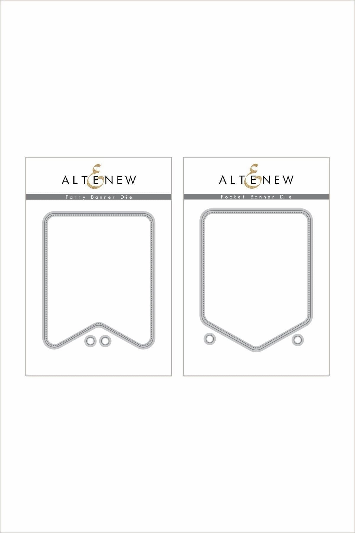 elegant Party Banner & Pocket Banner Die Bundle