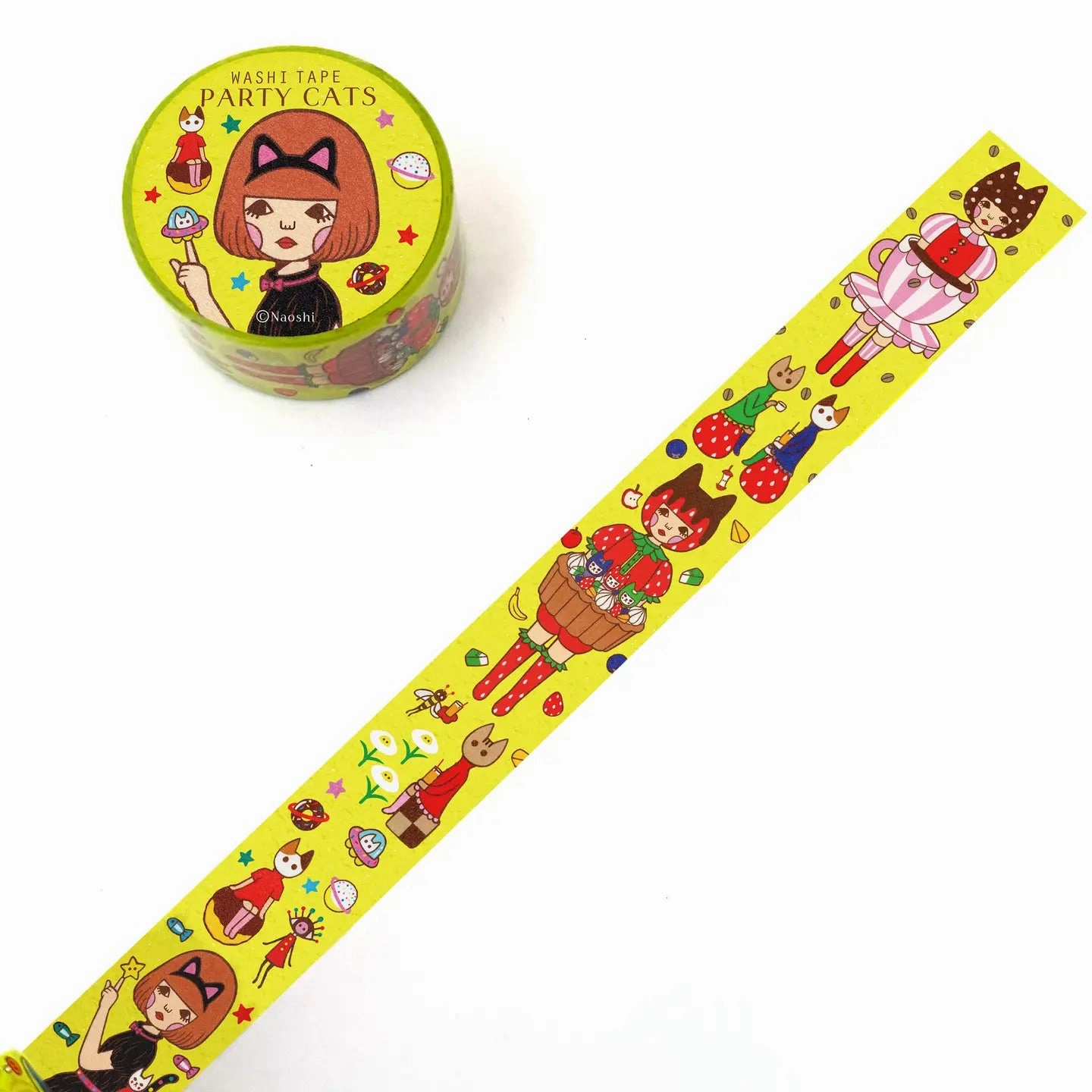 valuable Party Cats Washi Tape