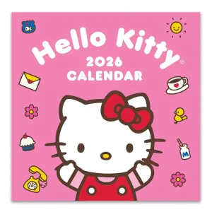 2026 Hello Kitty Playful Pink Calendar 12" X 12" limited