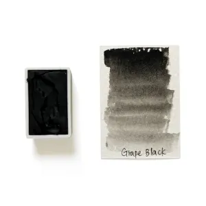 paper bold Grape Seed Black Pbk8 - Artist Grade Handmade Honey Based Watercolor Paint Full Pan 3.2Ml