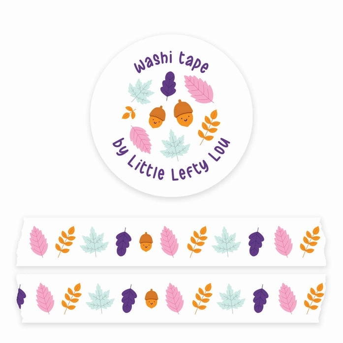 foldable Pastel Autumn Leaves Washi Tape