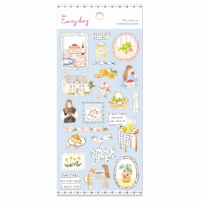 flexible synthetic Easy Day Sticker Sheet - Fruit