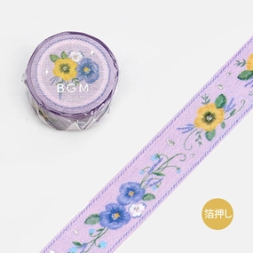 deluxe Embroidered Ribbon Violet Washi Tape