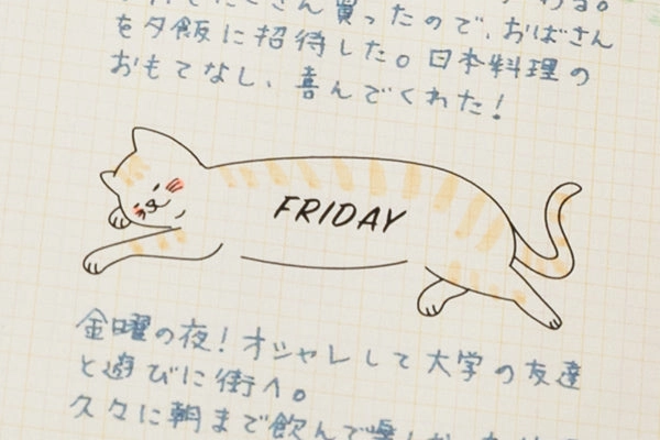 Midori Pre-Inked Stamp Half Size-Cat valuable