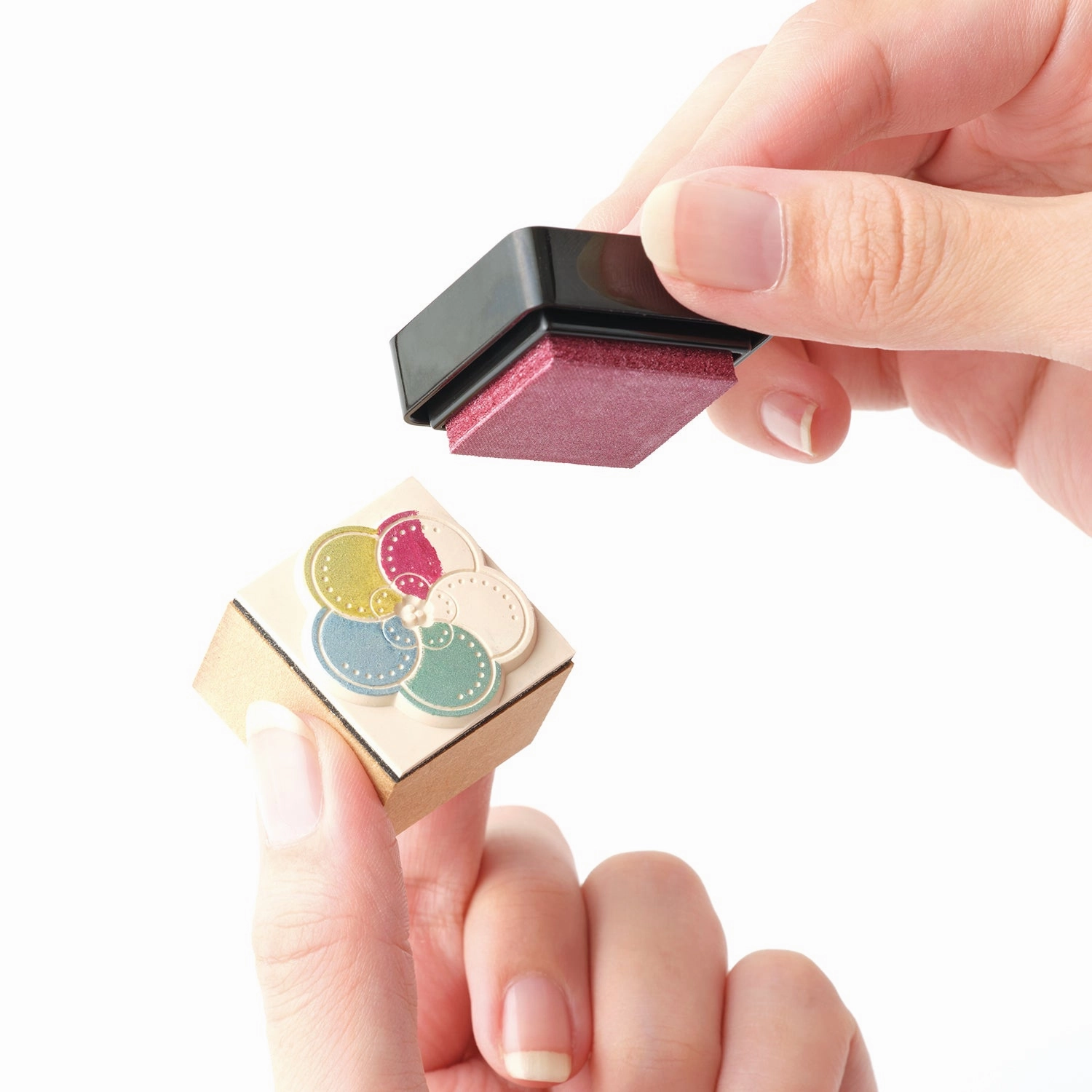superior affordable Shachihata Shachi-Iro Mini Shimmer Ink Pad - Bamboo