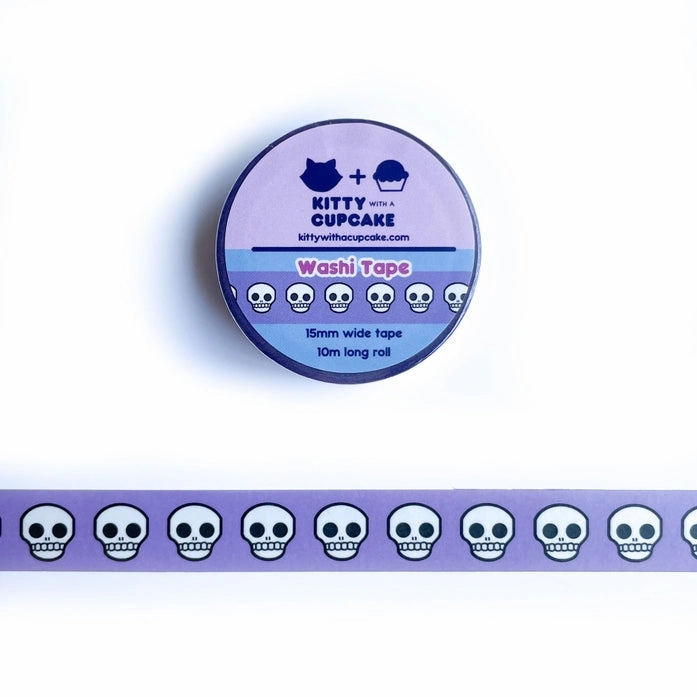 Pastel Skulls Washi Tape boxed