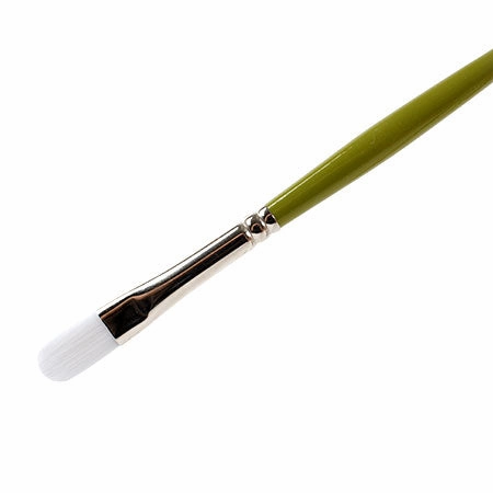 Snap! Paintbrush  Filbert, White Synthetic round trendy