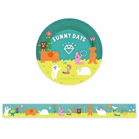 wholesale paper Sunny Days Aiueo Clear Washi Tape